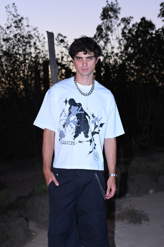 THE INKFALL SPECTER OFF-WHITE BOXY TEE