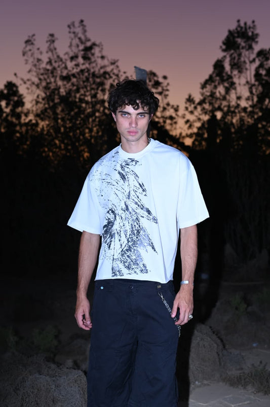 UNFINISHED GEORGIA OFF-WHITE BOXY TEE