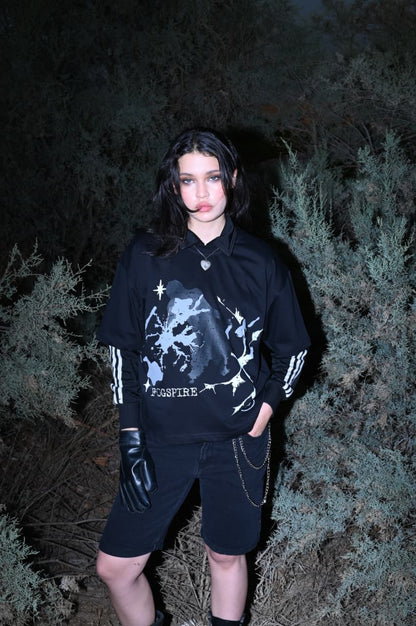 THE INKFALL SPECTER BLACK BOXY TEE