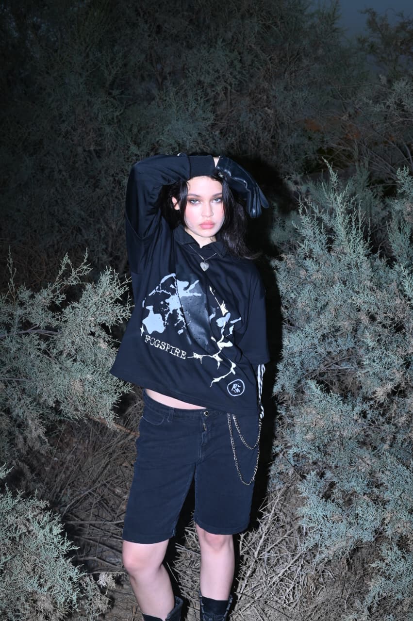 THE INKFALL SPECTER BLACK BOXY TEE