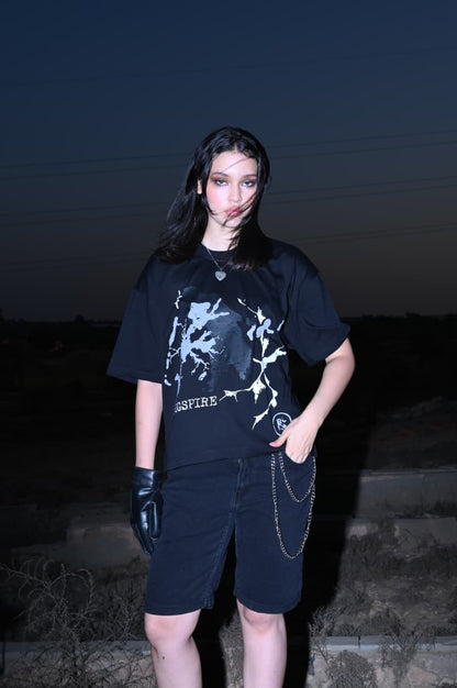 THE INKFALL SPECTER BLACK BOXY TEE