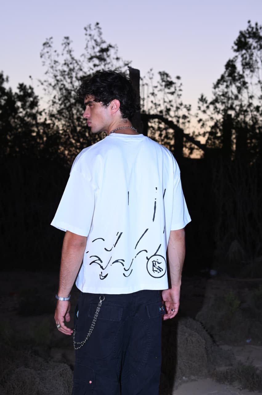 THE INKFALL SPECTER OFF-WHITE BOXY TEE