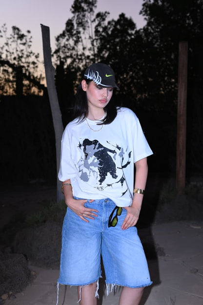 THE INKFALL SPECTER OFF-WHITE BOXY TEE