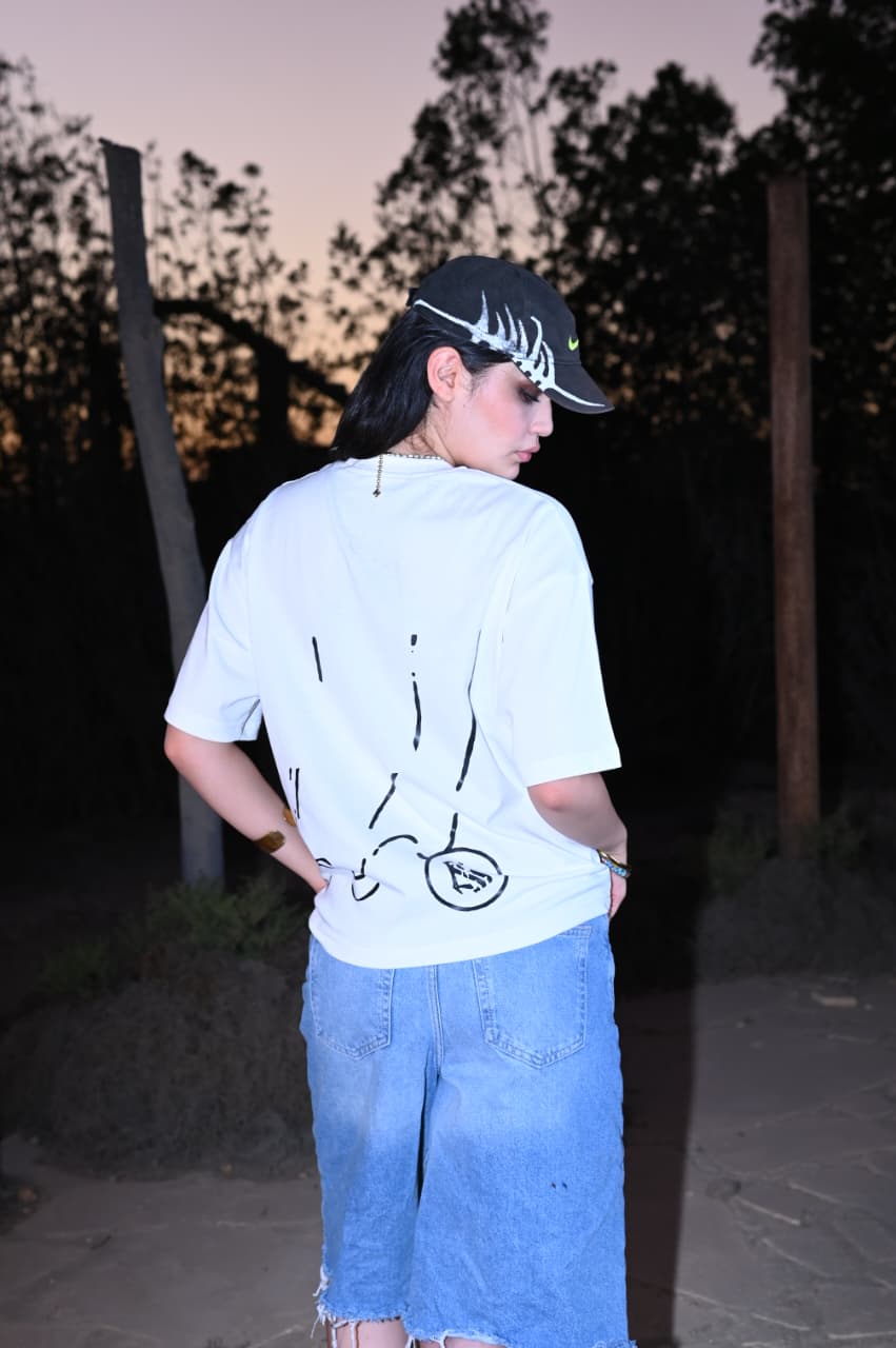 THE INKFALL SPECTER OFF-WHITE BOXY TEE