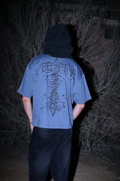 THE SPINAL ECLIPSE GRAY BOXY TEE