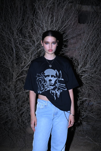 THE LOCKED PERCEPTION BLACK BOXY TEE