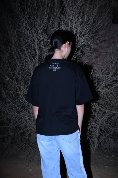 THE LOCKED PERCEPTION BLACK BOXY TEE