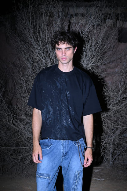 UNFINISHED GEORGIA BLACK BOXY TEE