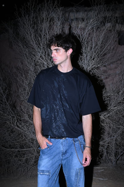 UNFINISHED GEORGIA BLACK BOXY TEE