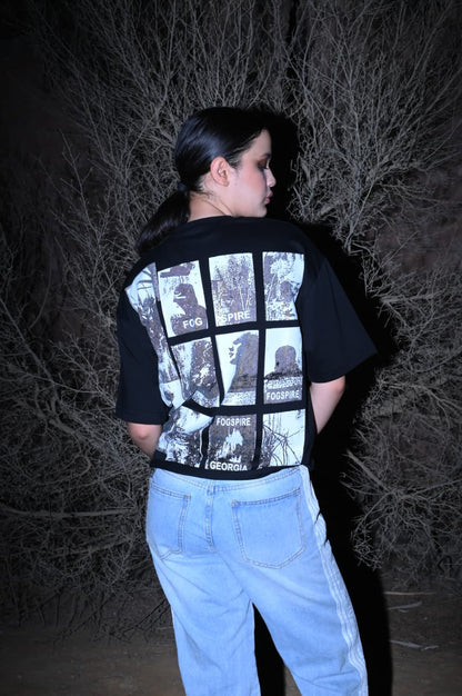 UNFINISHED GEORGIA BLACK BOXY TEE