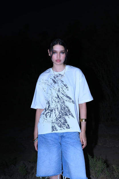 UNFINISHED GEORGIA OFF-WHITE BOXY TEE