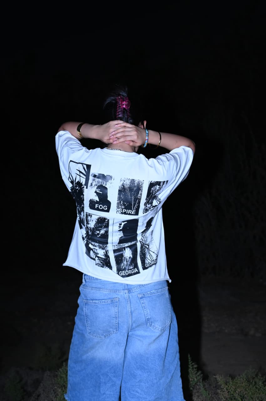 UNFINISHED GEORGIA OFF-WHITE BOXY TEE