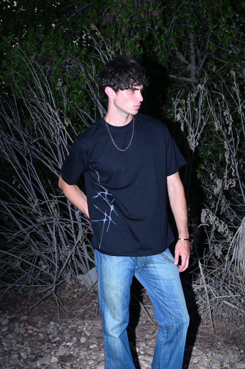 NEURAL ECLIPSE BlACK REGULAR TEE