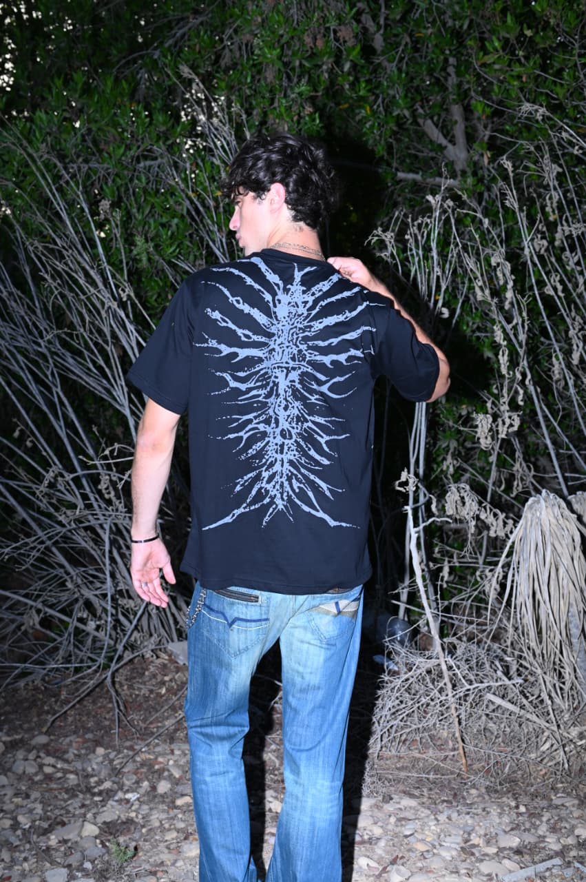 NEURAL ECLIPSE BlACK REGULAR TEE