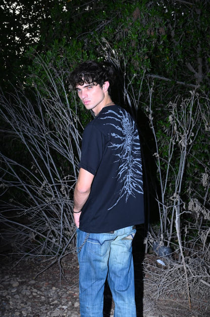 NEURAL ECLIPSE BlACK REGULAR TEE