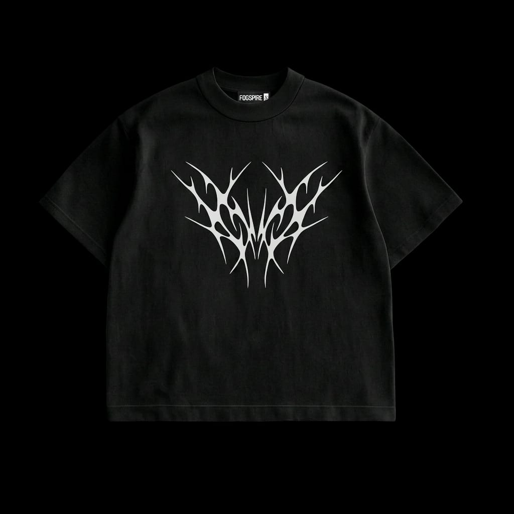 THE SPINAL ECLIPSE BLACK BOXY TEE