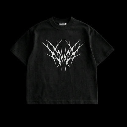 THE SPINAL ECLIPSE BLACK BOXY TEE