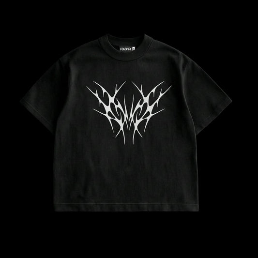 THE SPINAL ECLIPSE BLACK BOXY TEE